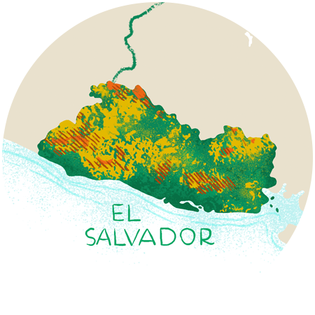 Carte du Salvador