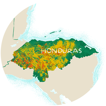 carte du Honduras